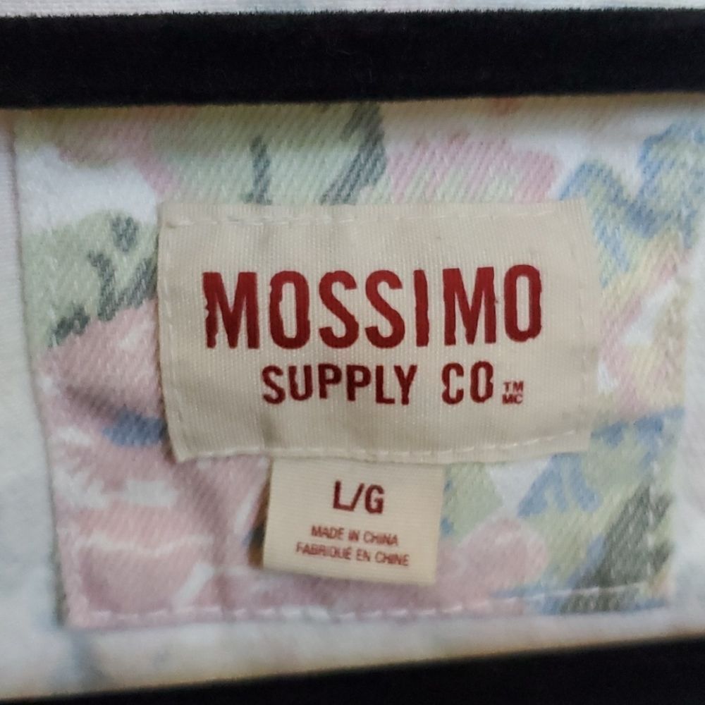 SOLD!! MOSSIMO Floral Denim Jacket - Size Large - Picture 5 of 6